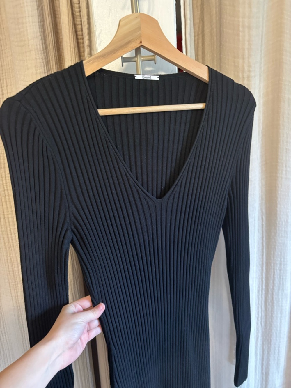 Wolford Ribbed Wool Sweater Dress- Large